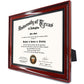 Certificate Document Diploma Cherry Finish with Intricate Black Rope Detail Solid Wood Frame for 8.5x11