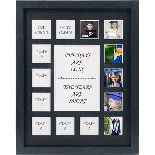 School Years Picture Frame Pre-School & Kindergarten to 12th Grade Display – 2 Colors Available