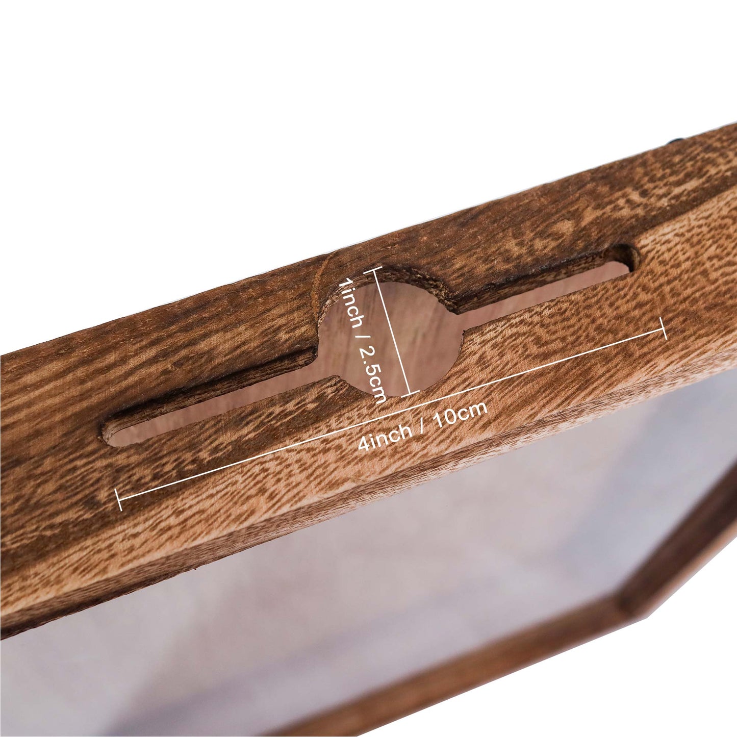 Shadow Box Frame Carbonized Black Wood Collection Case With Slot on top - 2 Sizes Available