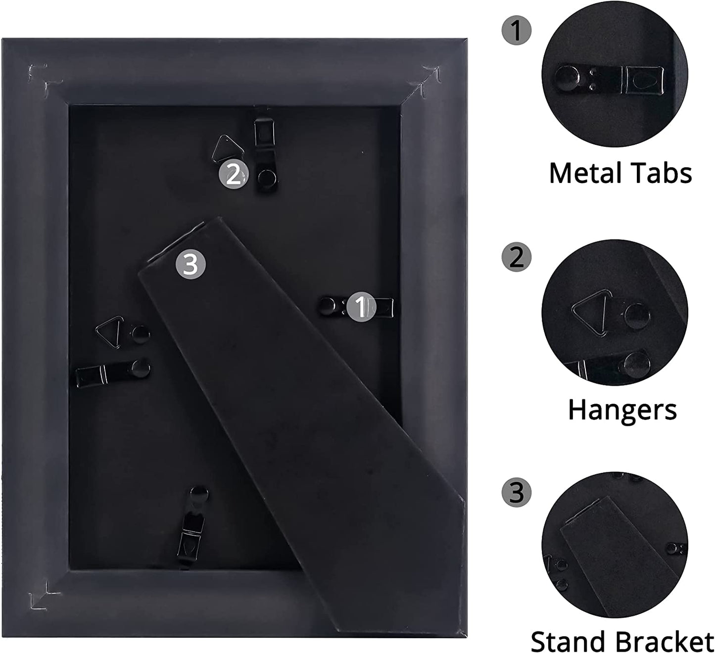 Mahogany Picture Frame Photo Display with Gold Beading pack of 2 - 3 Sizes Available