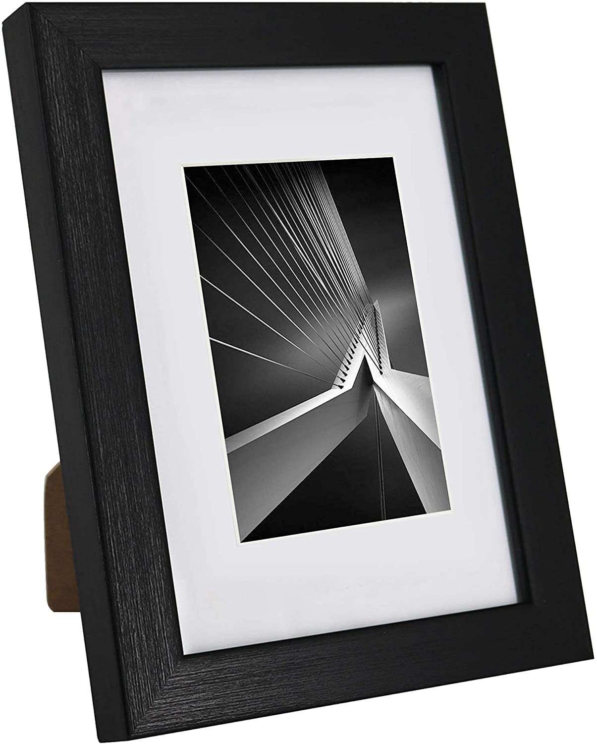 Photo Frame Black with High Definition Glass, Pack of 2 - 4 Sizes Available