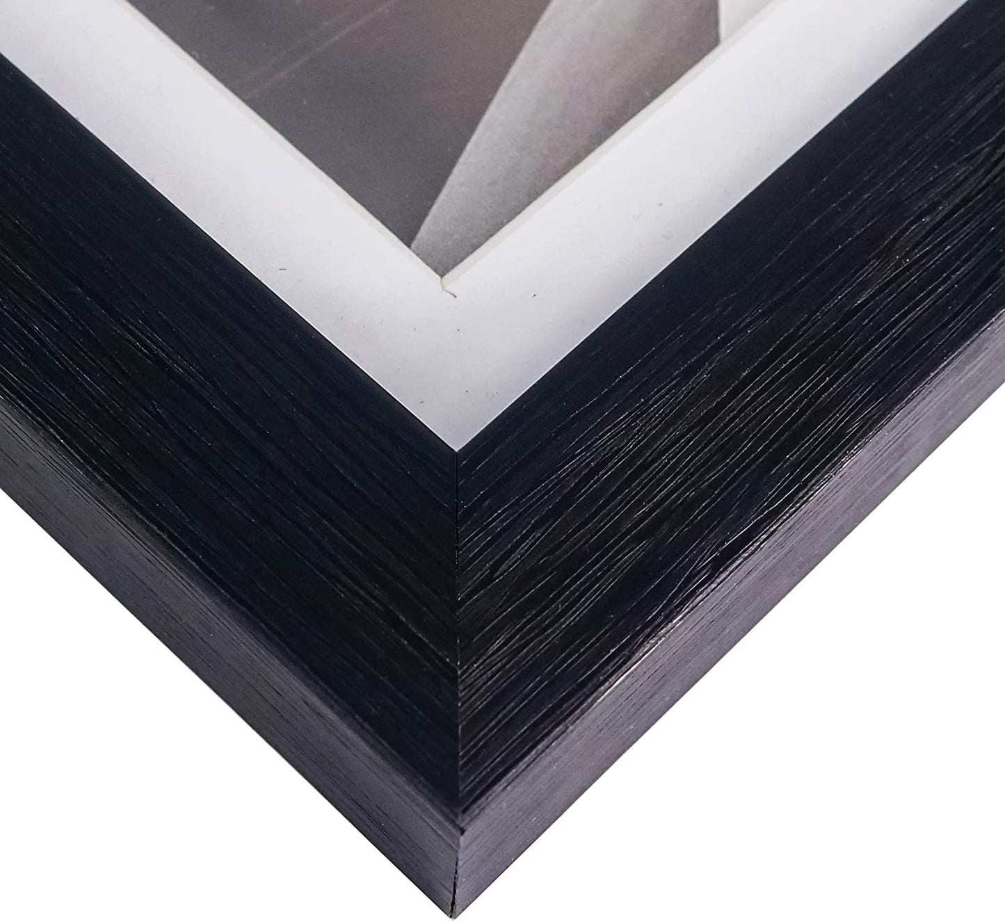 Photo Frame Black with High Definition Glass, Pack of 2 - 4 Sizes Available