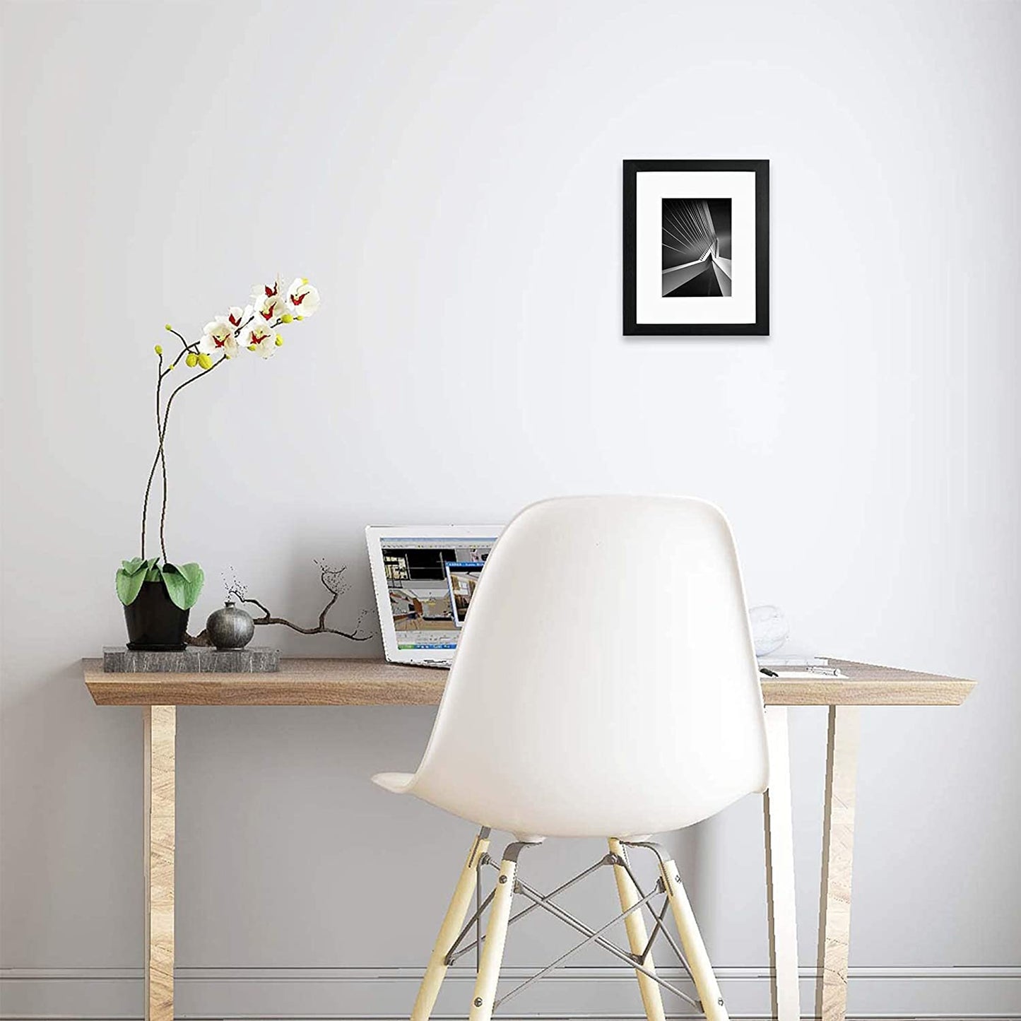 Photo Frame Black with High Definition Glass, Pack of 2 - 4 Sizes Available