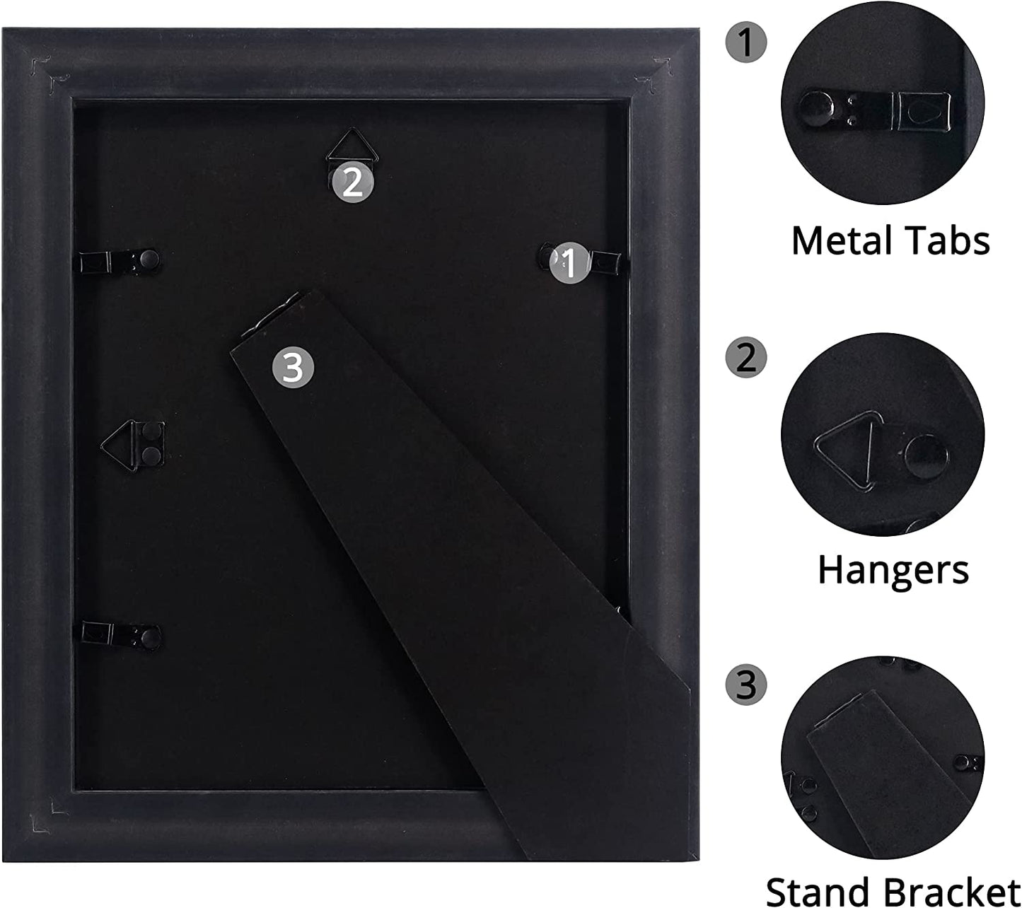 Mahogany Picture Frame Photo Display with Gold Beading pack of 2 - 3 Sizes Available