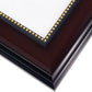 Mahogany Picture Frame Photo Display with Gold Beading pack of 2 - 3 Sizes Available