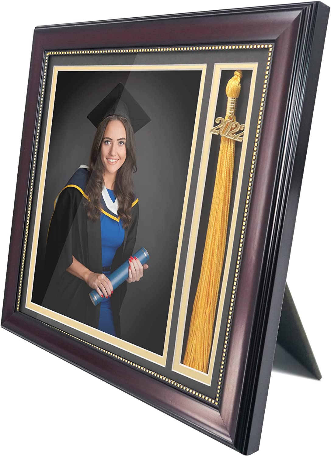 Graduation Shadow Box Frame for Photo 8”×10” with Tassel Insert