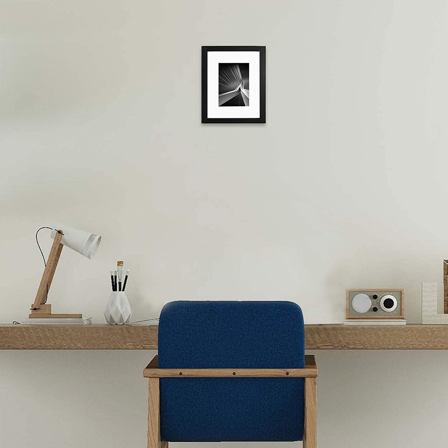 Photo Frame Black with High Definition Glass, Pack of 2 - 4 Sizes Available