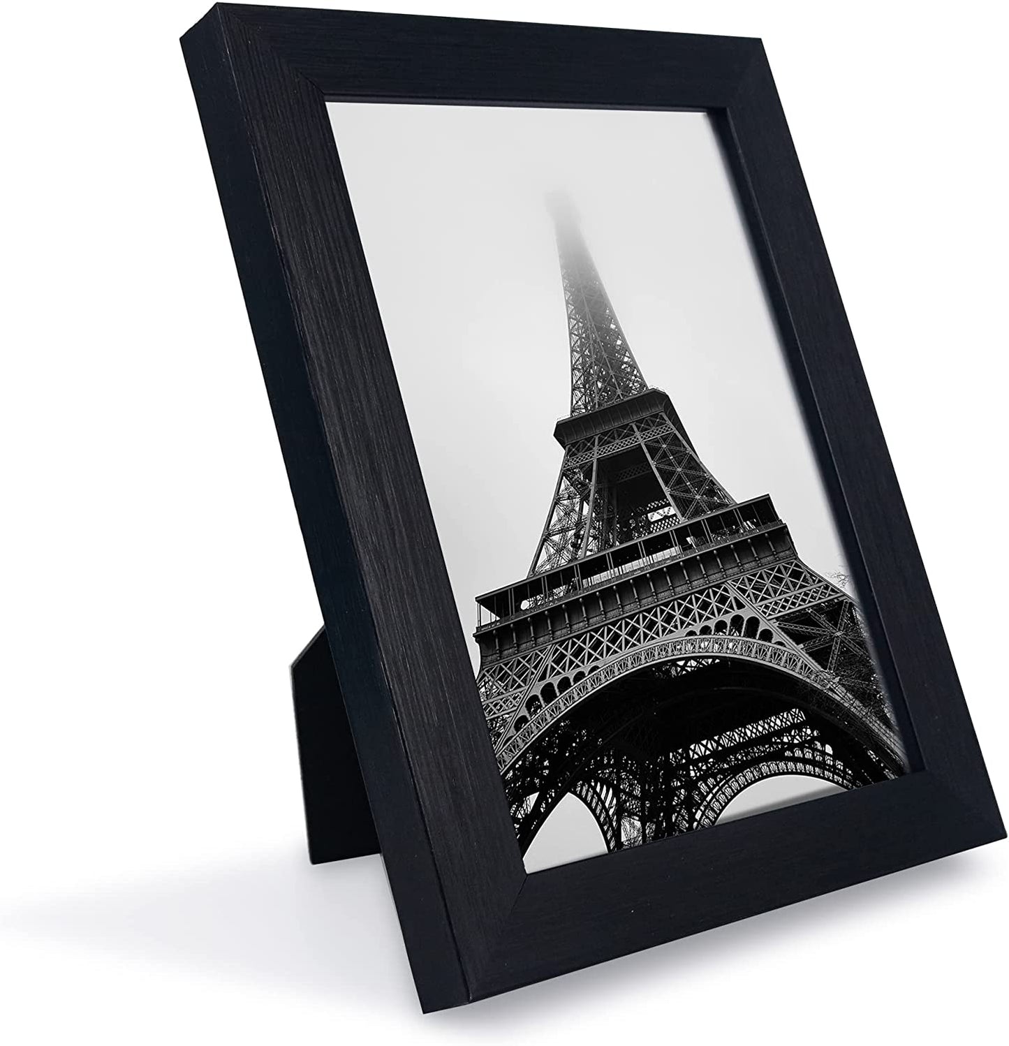 Photo Frame Black with High Definition Glass, Pack of 2 - 4 Sizes Available