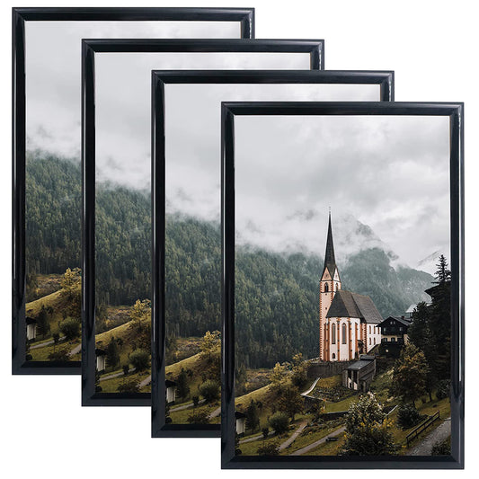 Hanging Poster Frame With UV Protection Acrylic Pack of 4 - 5 Sizes Available