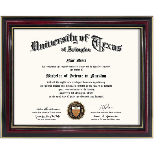 Certificate Document Diploma Real Wood Frame for 8.5" x 11" - 3 Colors Available