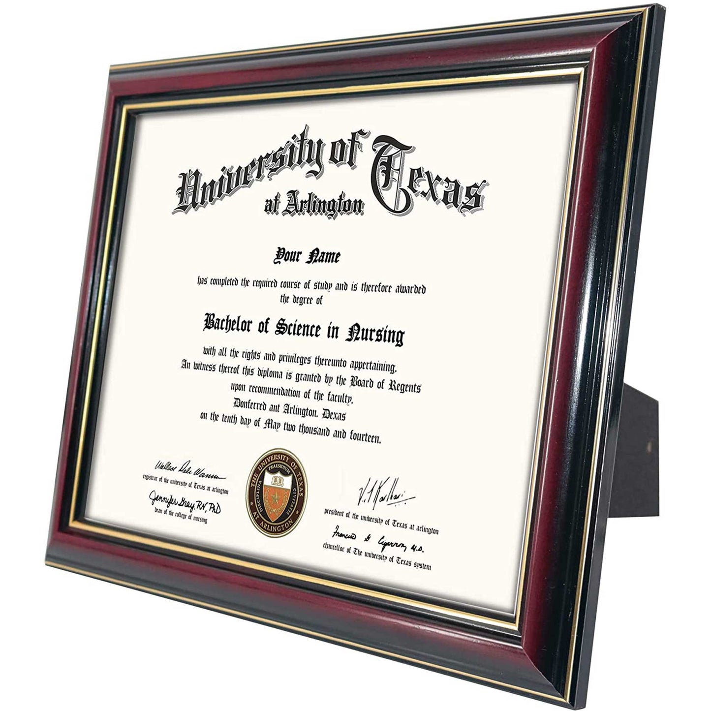 Certificate Document Diploma Real Wood Frame for 8.5" x 11" - 3 Colors Available