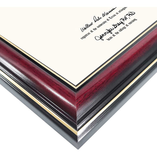 Certificate Document Diploma Real Wood Frame for 8.5" x 11" - 3 Colors Available