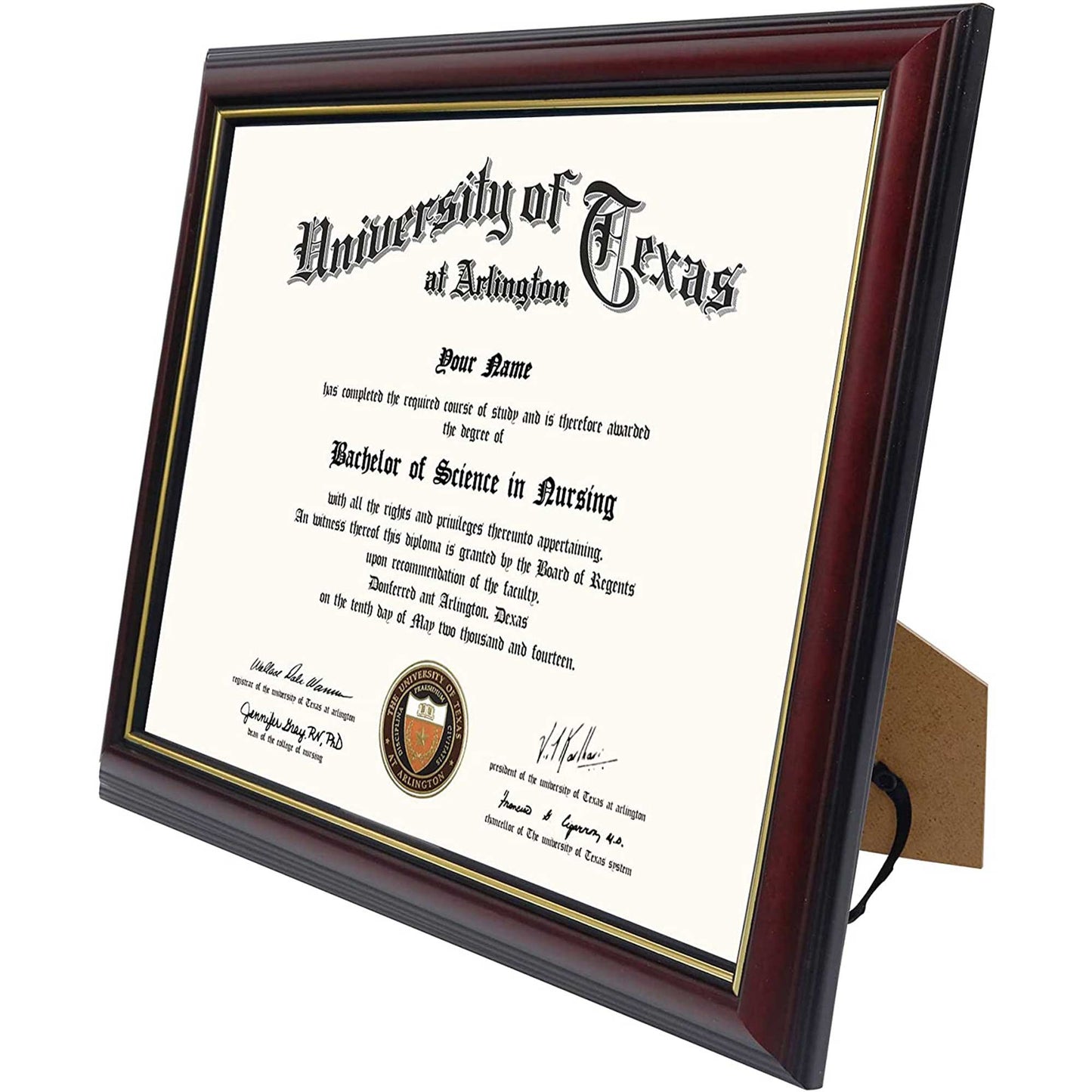 Certificate Document Diploma Real Wood Frame for 8.5" x 11" - 3 Colors Available