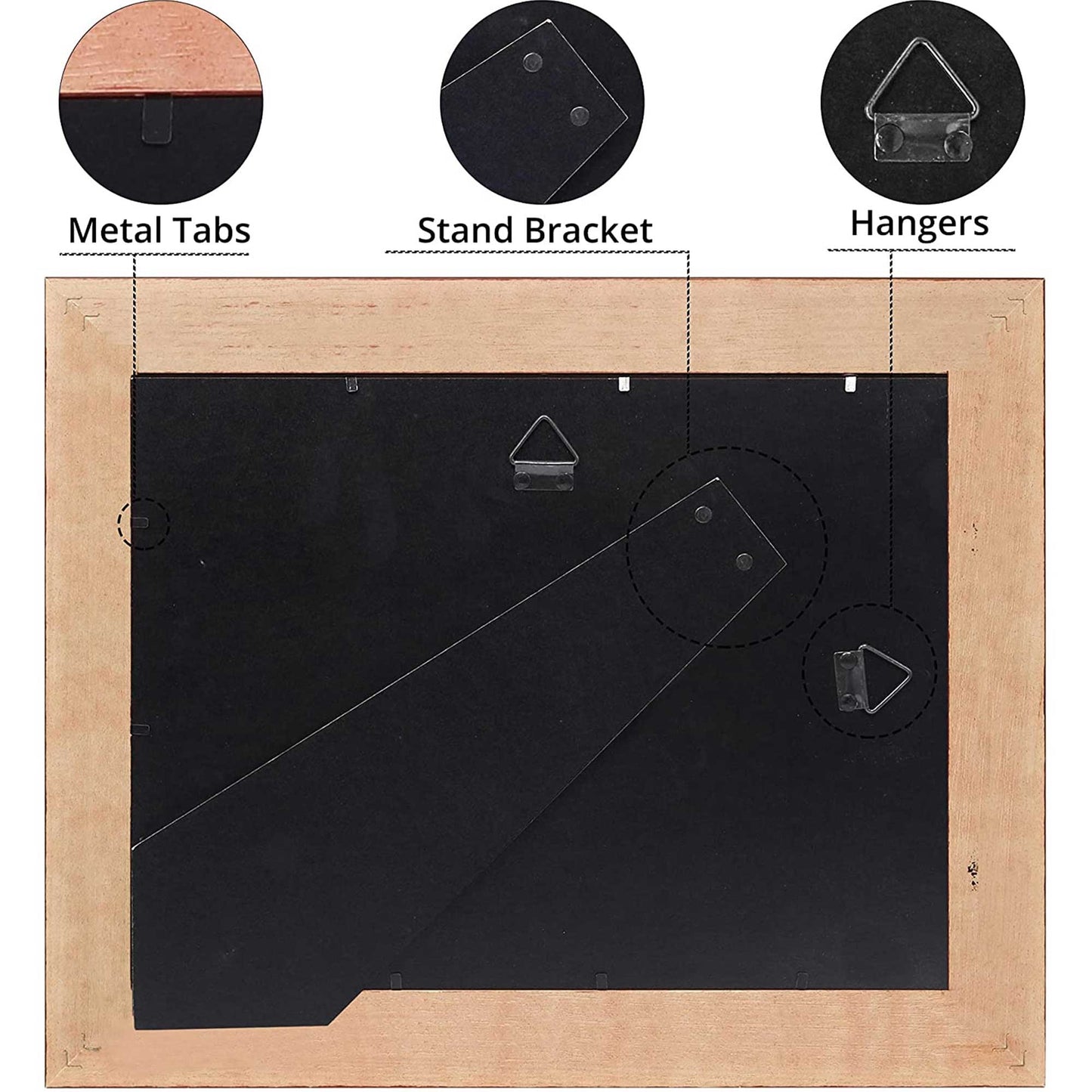 Certificate Document Diploma Real Wood Frame for 8.5" x 11" - 3 Colors Available