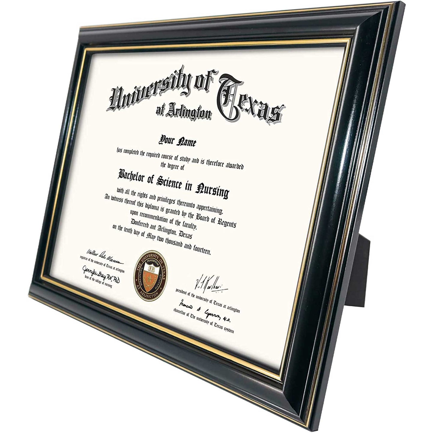 Certificate Document Diploma Real Wood Frame for 8.5" x 11" - 3 Colors Available