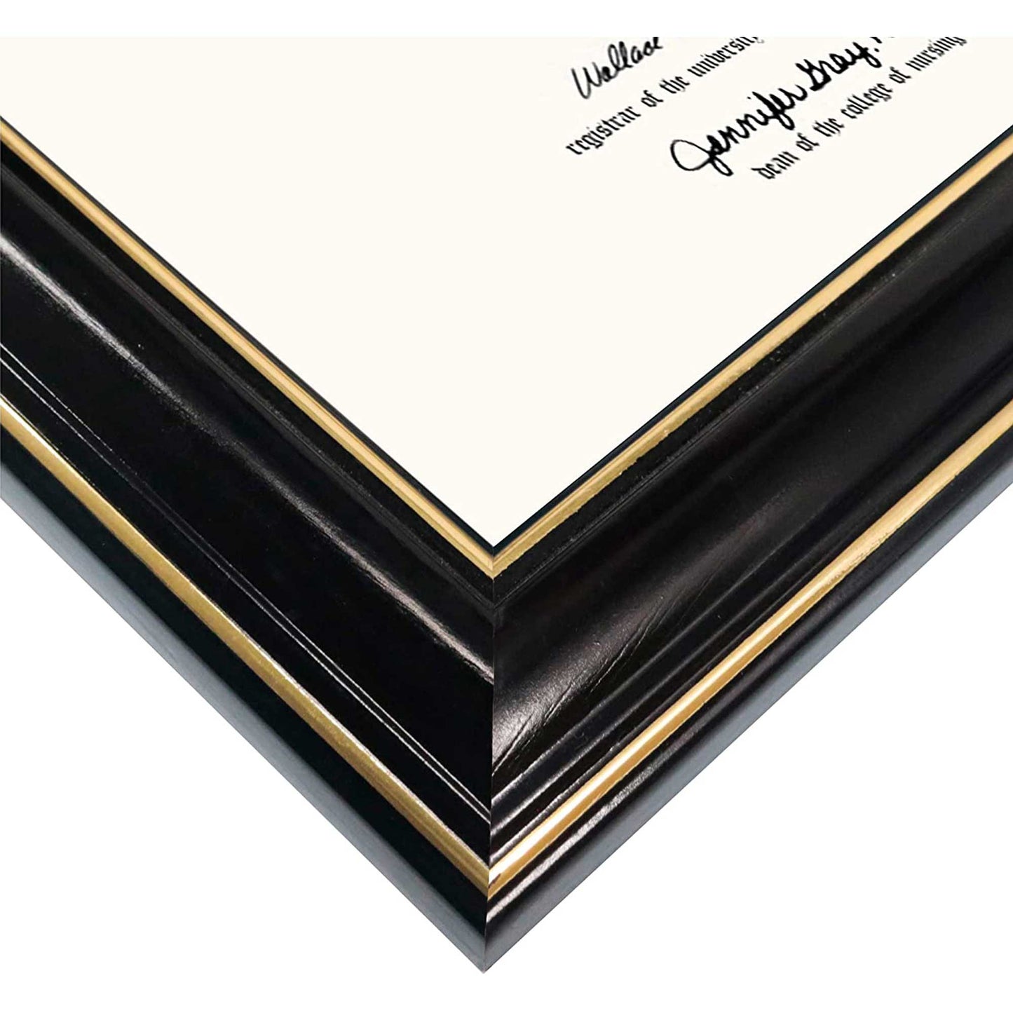 Certificate Document Diploma Real Wood Frame for 8.5" x 11" - 3 Colors Available