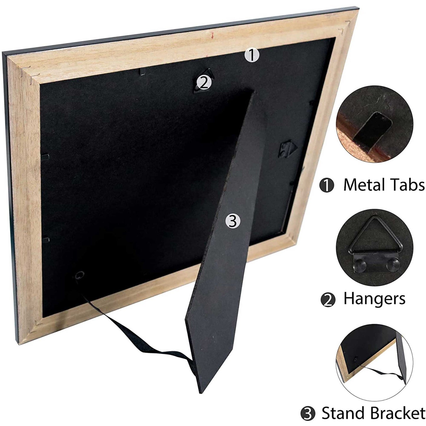 Certificate Document Diploma Real Wood Frame for 8.5" x 11" - 3 Colors Available