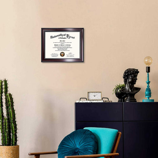 Certificate Document Diploma Recycled Polystyrene Frame for 8.5" x 11" - 2 Colors Available