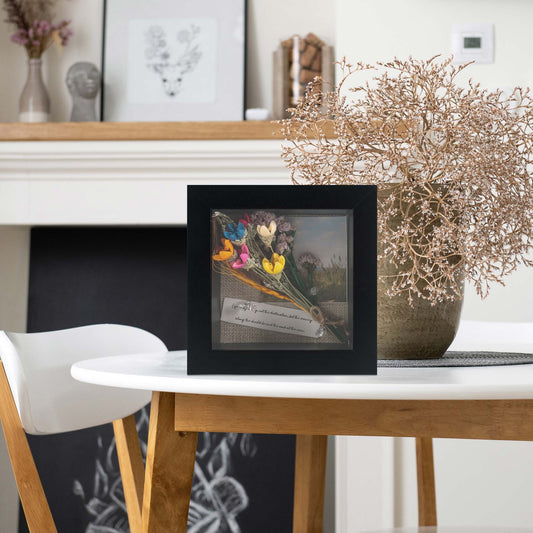 Shadow Box Frame Wood Display Case with Linen Back in 6 Sizes