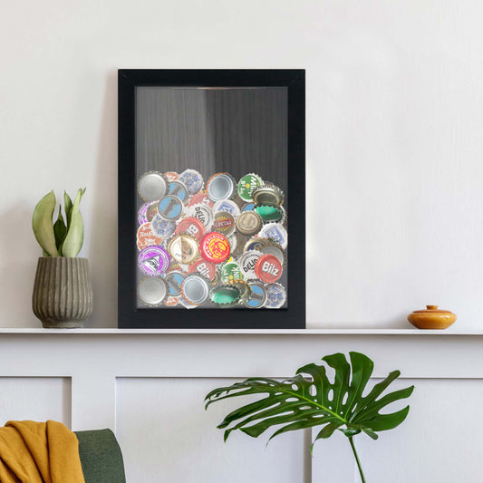 Shadow Box Frame Wood Collection Case With Slot on top - 4 Sizes Available