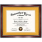 Certificate Document Diploma Real Wood Frame with Mat for 8.5" x 11" - 13 Colors Available