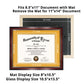 Certificate Document Diploma Real Wood Frame with Mat for 8.5" x 11" - 13 Colors Available