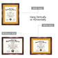 Certificate Document Diploma Real Wood Frame with Mat for 8.5" x 11" - 13 Colors Available