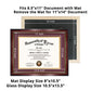 Certificate Document Diploma Real Wood Frame with Mat for 8.5" x 11" - 13 Colors Available