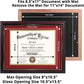 Certificate Document Diploma Real Wood Frame with Mat for 8.5" x 11" - 13 Colors Available