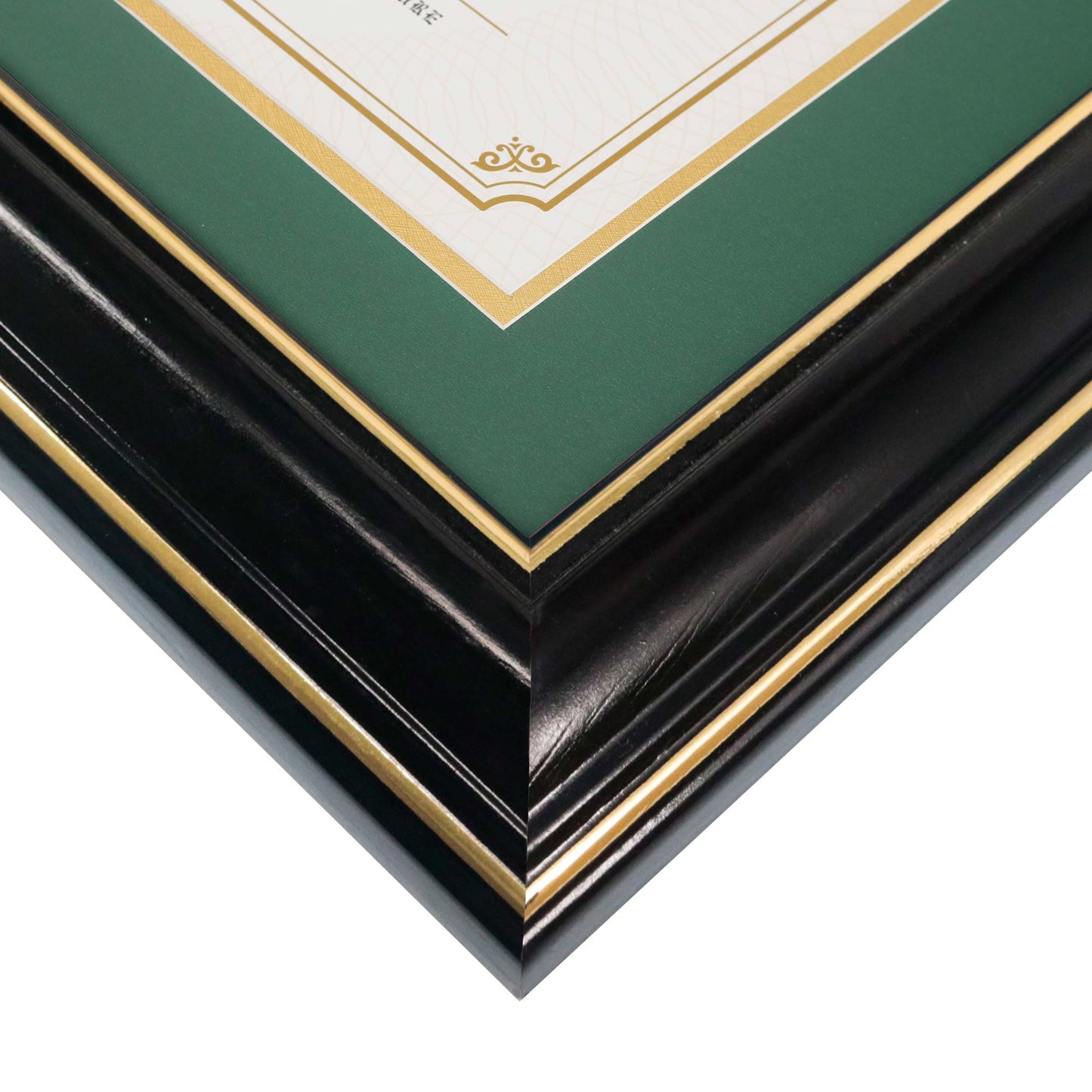 Certificate Document Diploma Real Wood Frame with Mat for 8.5" x 11" - 13 Colors Available