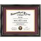 Certificate Document Diploma Real Wood Frame with Mat for 8.5" x 11" - 13 Colors Available