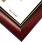 Certificate Solid Wood & UV Protection Acrylic Cherry Finish with Gold Trim for 8.5x11