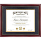 Certificate Solid Wood & UV Protection Acrylic Cherry Finish with Gold Trim for 8.5x11 / 11x14