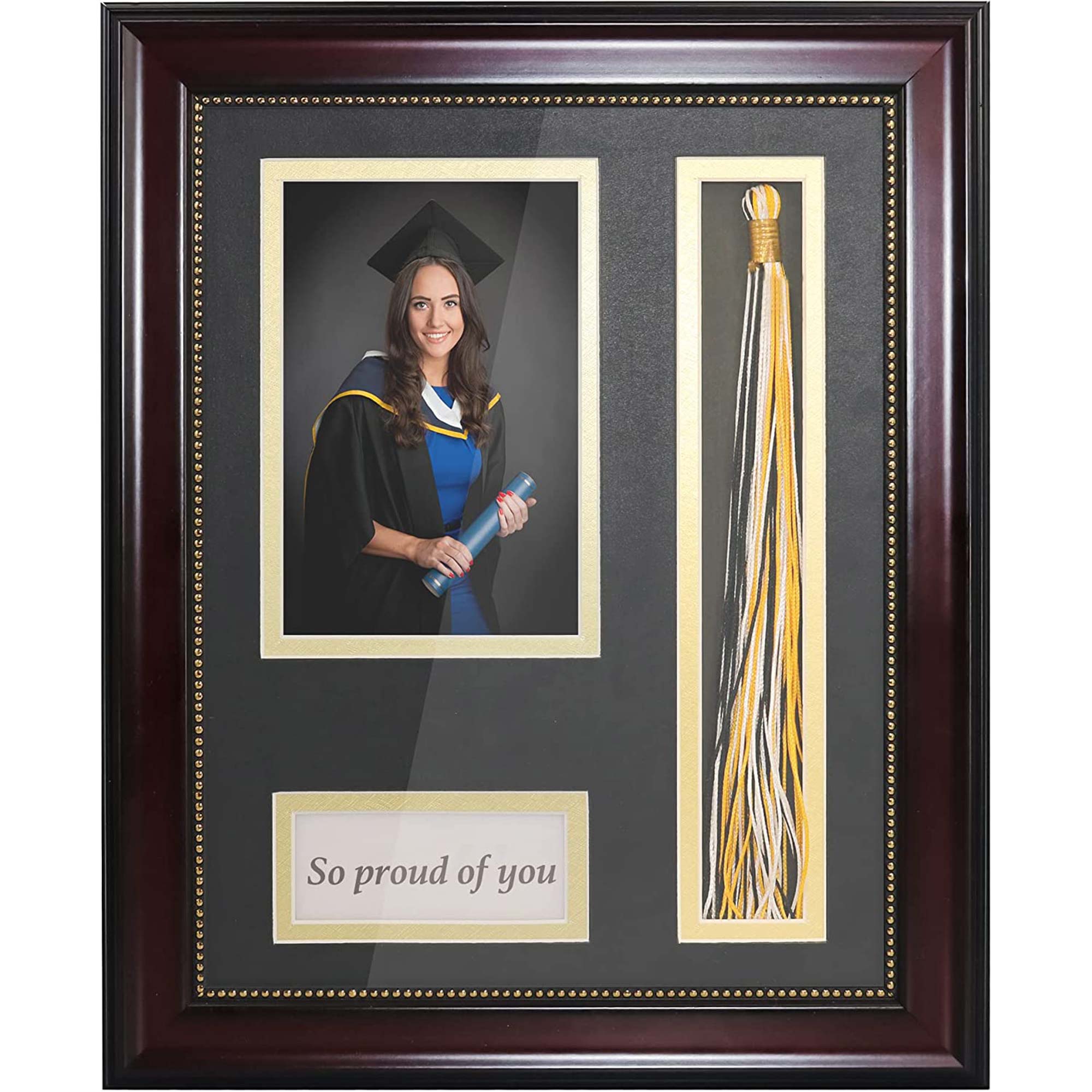 Graduation Shadow Box Frame for Photo 4”×6” with Tassel Insert – GMFrames