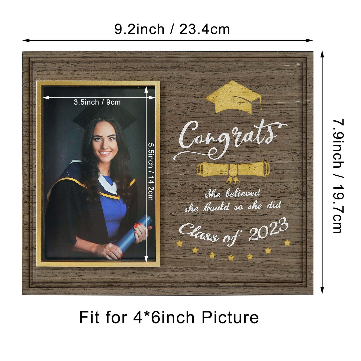 Graduation 4×6 Wooden Picture Frame Graduation Gifts