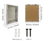 Shadow Box Frame White Wood Collection Case With Slot on top - 4 Sizes Available