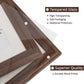 Wood Photo Frames with Real Glass for 8"×10" Pack of 2 - 3 Colors Available