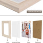 Wood Photo Frames with Real Glass for 4"×6" Pack of 2 - 3 Colors Available