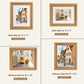 Wood Photo Frames with Real Glass for 8"×10" Pack of 2 - 3 Colors Available