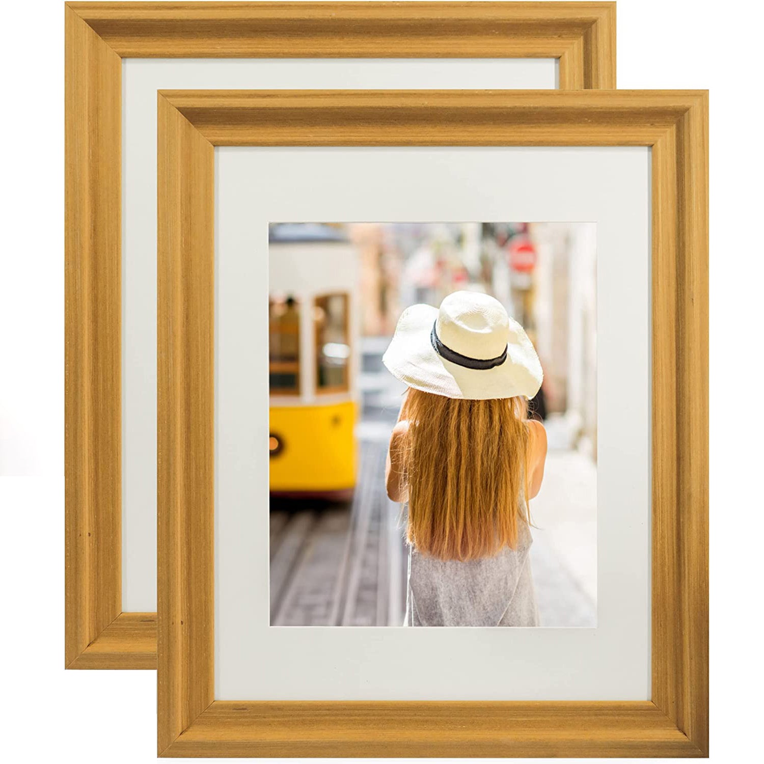 Wood Photo Frames with Real Glass for 11