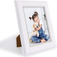 White Picture Frame Photo Display with Gold Beading pack of 2 - 3 Sizes Available