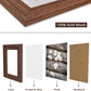 Wood Photo Frames with Real Glass for 4"×6" Pack of 2 - 3 Colors Available