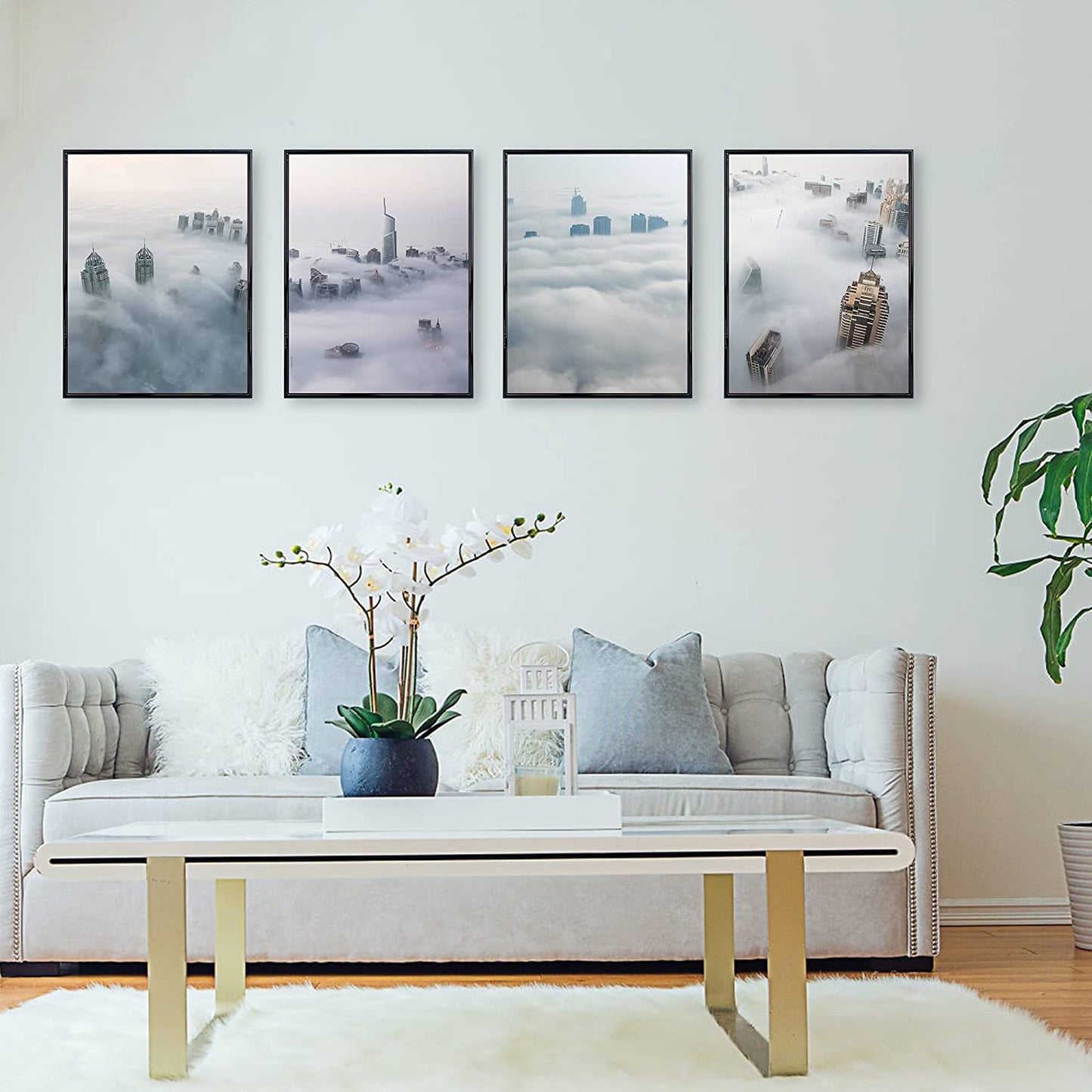 Hanging Poster Frame With UV Protection Acrylic Pack of 4 - 5 Sizes Available