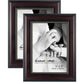 Mahogany Picture Frame Photo Display with Gold Beading pack of 2 - 3 Sizes Available