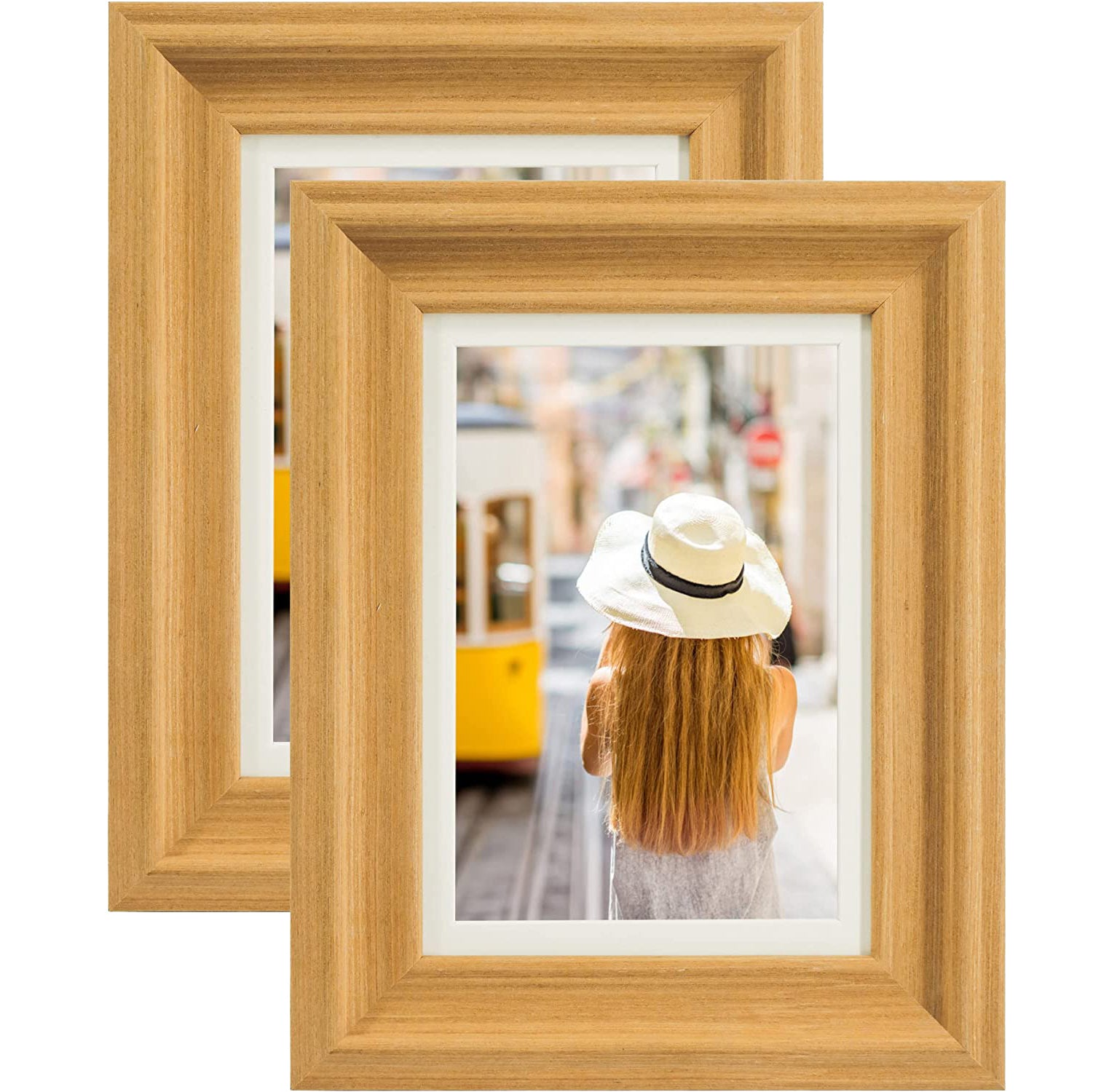 Real Life Phot Frame Wood Photo Frames with Real Glass for 5