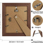 Wood Photo Frames with Real Glass for 8"×10" Pack of 2 - 3 Colors Available
