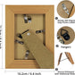 Wood Photo Frames with Real Glass for 4"×6" Pack of 2 - 3 Colors Available