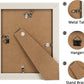 White Picture Frame Photo Display with Gold Beading pack of 2 - 3 Sizes Available