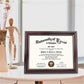 Certificate Document Diploma Real Wood Frame for 8.5" x 11" - 3 Colors Available