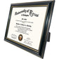 Certificate Document Diploma Real Wood Frame for 8.5" x 11" - 3 Colors Available